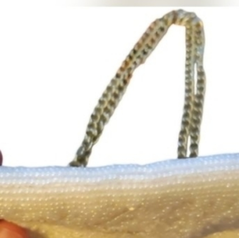 Elegant White Beaded Vintage Evening Bag - Picture 4 of 5